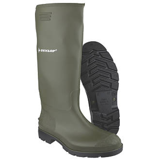 Dunlop soft toe Wellington-Green