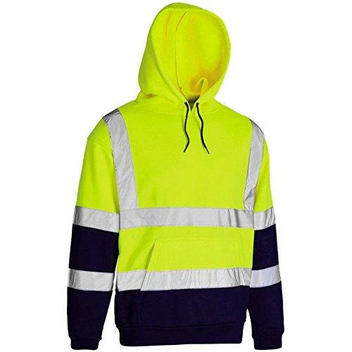 Standsafe Hi vis Hooded sweatshirt-Yellow/Navy